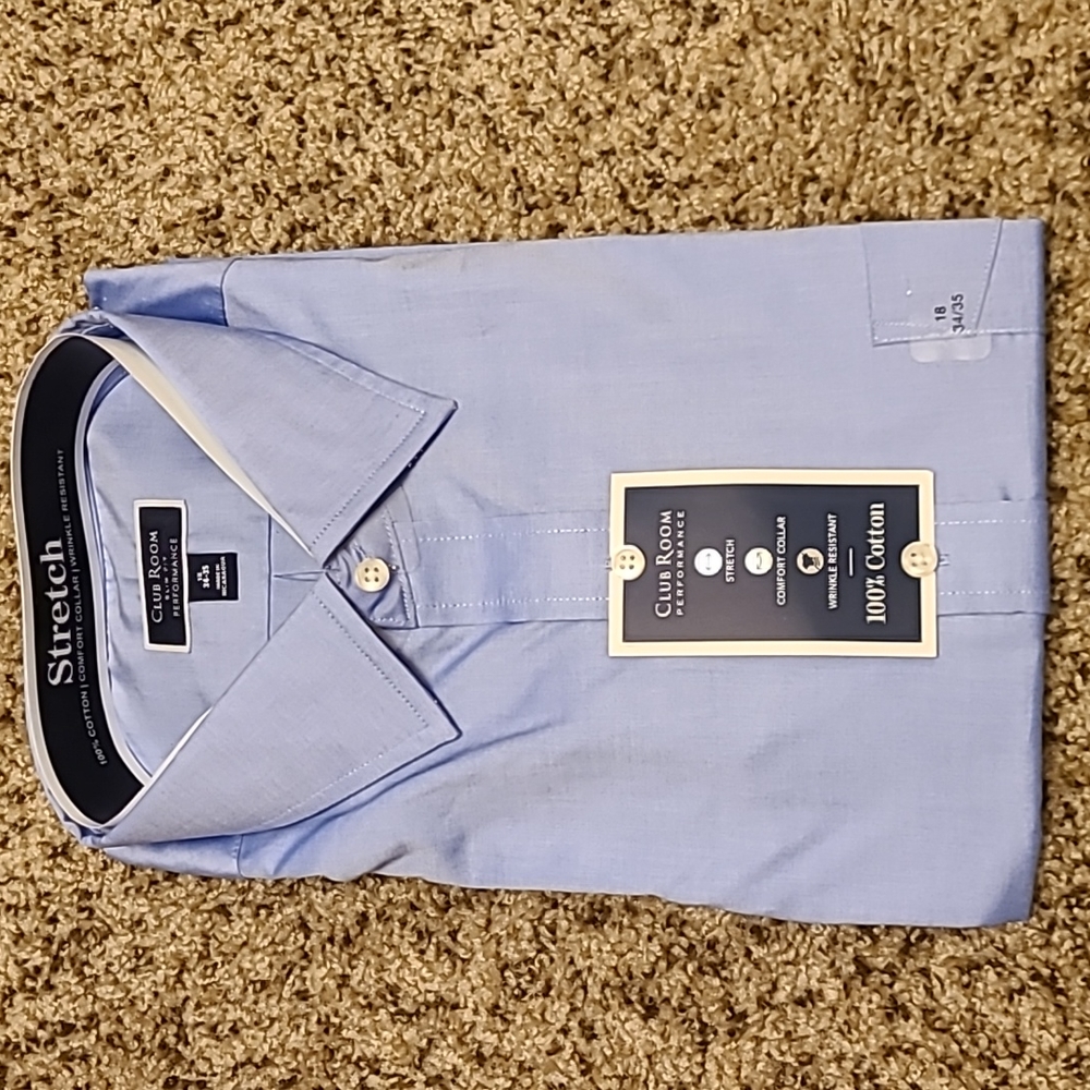 Club Rm stretch blue dress shirt